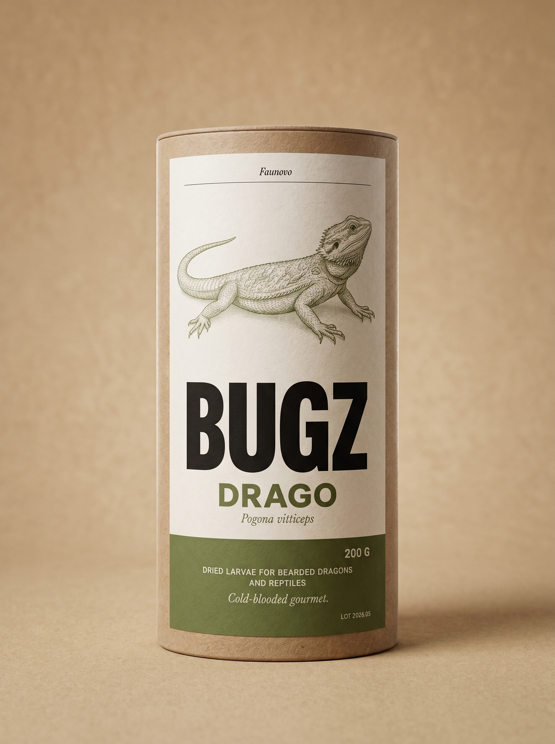 BUGZ Drago 500 g — tuba premium dla brodatych agam